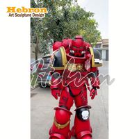 Kostum Robot LED Merah Bercahaya untuk Dewasa, Gaya Film TV, Pakaian Tari Halloween dengan Celana dan Legging