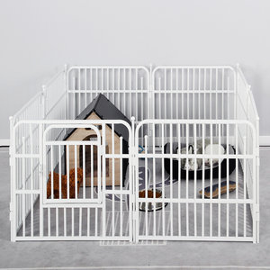 Perrera portátil para perros al aire libre y corralito para mascotas Puertas de metal y cerca de bolígrafos para perros - Product Image 4