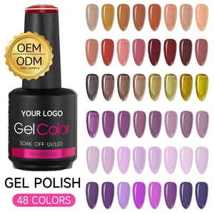 Gel à ongles longue tenue, couleurs variées, non toxique, effet gel riche, service OEM personnalisé, marque privée, vente chaude - Product Image 1