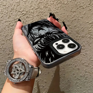 Coque de téléphone en TPU avec personnage d'anime <span class=keywords><strong>manga</strong></span> intense, peinture UV, noir mat, antichoc, anti-traces de doigts pour les modèles 17/16/15/14 - Product Image 5