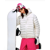 Fabricant de vestes matelassées personnalisées, veste en duvet personnalisée, 95% duvet de canard, duvet d'oie, veste ultra-douce et légère pour femme, veste d'hiver