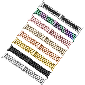 Cinturino in metallo integrato a tre maglie per Samsung <span class=keywords><strong>Watch</strong></span> 8 Classic/7 <span class=keywords><strong>Ultra</strong></span>, 22mm in acciaio inossidabile, Bestseller - Product Image 3