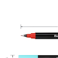 Marqueur fin ST-201, pointe fine 0,4 mm, imperméable, séchage rapide, logo personnalisé pour l'écriture au bureau