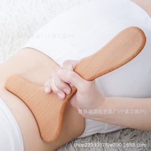 Marteau de massage en bois de hêtre 15,24x27,94 cm Outil de thérapie pour les jambes - Product Image 4
