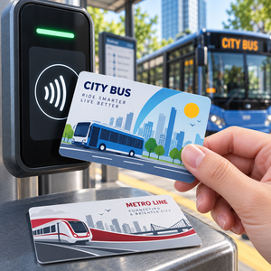 Boleto Inteligente NFC RFID <span class=keywords><strong>de</strong></span> Papel Recubierto Personalizado <span class=keywords><strong>de</strong></span> 13.56MHz ISO14443A para Autobús, Metro y Transporte Público - Product Image 1