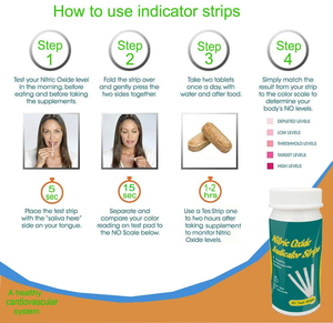 Bandelettes <span class=keywords><strong>de</strong></span> <span class=keywords><strong>test</strong></span> salivaire d'oxyde nitrique 50 pièces Indicateur <span class=keywords><strong>de</strong></span> <span class=keywords><strong>niveau</strong></span> NO Bandelettes <span class=keywords><strong>de</strong></span> <span class=keywords><strong>test</strong></span> rapide <span class=keywords><strong>de</strong></span> la santé cardiovasculaire <span class=keywords><strong>Test</strong></span> à domicile - Product Image 3