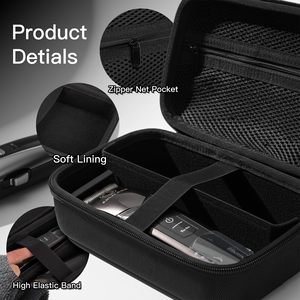Valise professionnelle pour barbier Eva noire, étui pour <span class=keywords><strong>styliste</strong></span> de maquillage, étui pour tondeuse, boîte de barbier pour salon de coiffure - Product Image 5