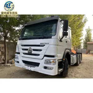 Sino Euro 2 6x4 6x6 50 ตัน 2019 หัวรถแทรกเตอร์สําหรับงานหนักใช้ Howo 371hp 375hp รถบรรทุกรถแทรกเตอร์สําหรับขาย