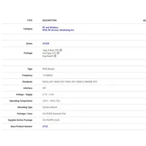 ST25R95-VMD5T New Original In Stock Electronics Trustable Supplier BOM Kitting Integrated Circuit IC