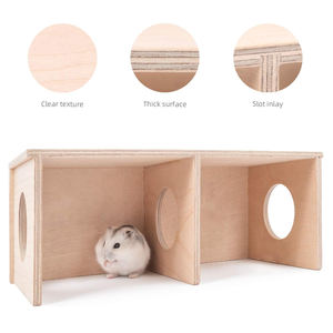 Criceto segreto Peep Shed a 2 camere nascondiglio e Tunnel per esplorare i giocattoli - Product Image 4