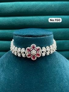 Collar de Diseño Chapado en Oro con Circonitas y Piedras, con Juego de Aretes a Juego, Joyería Elegante para Mujer, para Bodas y Fiestas - Product Image 5