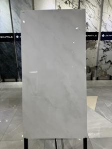 Carreaux de mur en céramique marbrée <span class=keywords><strong>gris</strong></span> polie et émaillée de conception moderne 600 * 1200 mm, 60x60 pour le sol du salon et de la chambre à coucher - Product Image 1