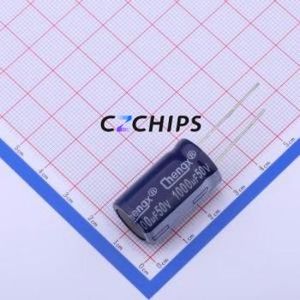 GR108M050K25RR0VZ2FPD Through-Hole Aluminum Electrolytic <b>Capacitor</b> Through hole,D16xL25mm 1000uF 20% 50V 7.5mm - Product Image 1