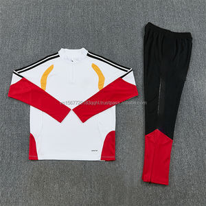 Traje de Entrenamiento Largo Estampado de Otoño, con Media Cremallera y Manga Larga, para Fútbol, Adultos y Niños, con Logotipo Personalizable, de Secado Rápido y Transpirable - Product Image 5