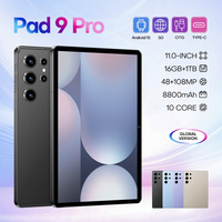 Tablet Pad 9 Pro 11-Inci 16GB+1TB 108MP 8000mAh 4G Dual SIM Wi-Fi Android 15 Hadiah untuk Anak-Anak & Lansia