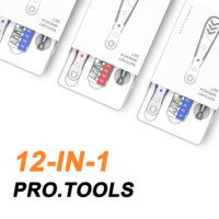 Jeu de clés à cliquet polyvalent 12-en-1 avec poignée en acier, qualité professionnelle, outil de fixation intégré avec tournevis, personnalisable OEM