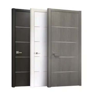 Modern Minimalist Bedroom <strong>Interior</strong> <strong>Door</strong> New Design Solid Wood with Melamine for Villas Entry Polymers MDF Decorative Features - Product Image 1