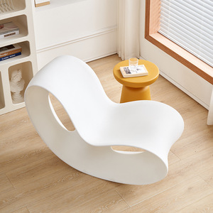 Sillón mecedora moderno con forma de mariposa, sillón reclinable individual creativo para sala de estar pequeña. - Product Image 2