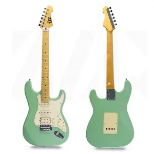 ZLG 6 string electric guitar Grass Green color Competitive Price High Quality Oem Design 39'' Electric Guitar OEM guitar