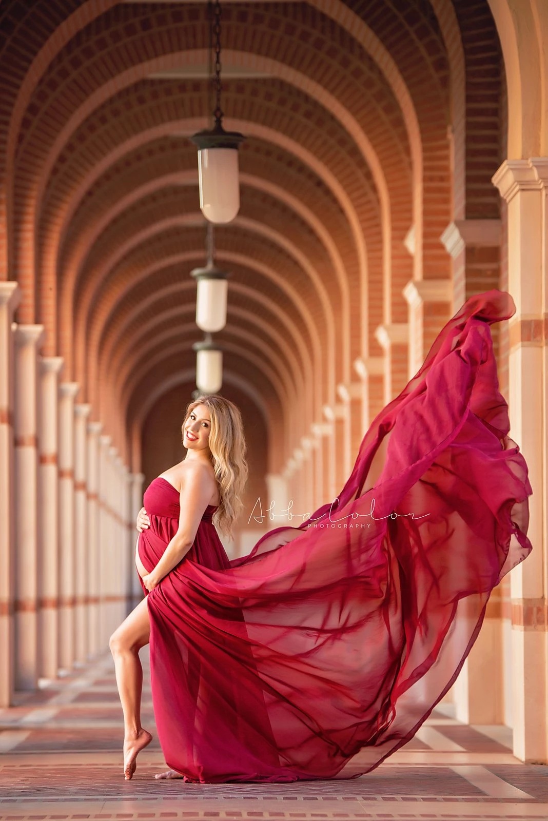Maternity Photography Dress - Extra Long Strapless Chiffon
