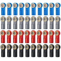 Tiges de liaison en alliage d'aluminium M4, extrémités sphériques CCW pour A103025 T92076 90046 1/10, pièces de voiture RC, 10 pièces