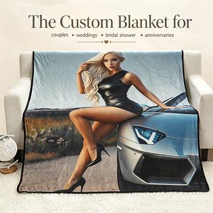 Manta de Franela Ultra Suave Personalizada, 100% Poliéster, para el Día de Navidad, con Diseño de Película Navideña - Product Image 2