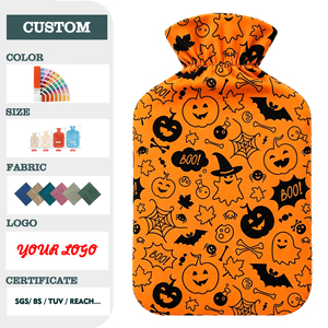 <span class=keywords><strong>Bouillotte</strong></span> en caoutchouc avec housse douce d'Halloween <span class=keywords><strong>pour</strong></span> soulager la douleur, réchauffer <span class=keywords><strong>le</strong></span> <span class=keywords><strong>cou</strong></span>, les épaules, les pieds et les crampes menstruelles – Excellent cadeau - Product Image 2