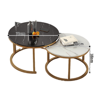 Meubles modernes pour le salon et la maison Table à thé à centre latéral bon marché Table basse en acier inoxydable