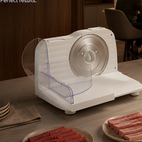 Trancheuse électrique professionnelle 150W pour cuisine - Coupe-viande à épaisseur réglable S898 pour restaurant
