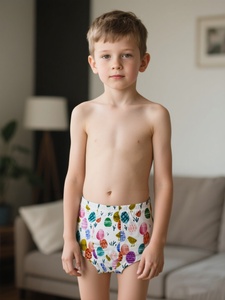 Pantalon d'été unisexe pour enfants <span class=keywords><strong>OKIDS</strong></span> en fibre de bambou respirant et confortable imprimé - Product Image 1