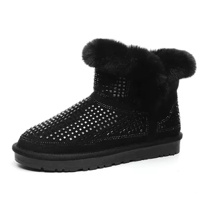 Women's 2026 Winter Snow Boots Plush Thick Upper Thermal & Hard-Wearing Casual Flat Short Cotton Boots - Product Image 4
