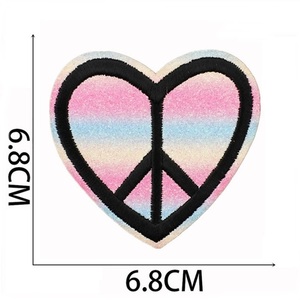 Custom Lovely Pink Sequin Applique <strong>Iron</strong> on Embroidery <strong>Patches</strong> for Clothes Hats - Product Image 6