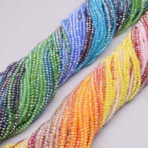 めっきABカラー 透明 輝く <span class=keywords><strong>2</strong></span> <span class=keywords><strong>3</strong></span> 4 6 8mm ロンデルカット ファセットクリスタルガラスビーズ ルーススペーサービーズ ジュエリー作製用 - Product Image 5