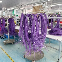 Cable de Red Cat6a Personalizado, Cable de Red RJ45, Cable de Red Cat6 de Cobre Desnudo