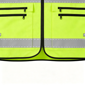 High Visibility Vest Construction Worker Safety Vest High Reflective Clothing Customised Logo - Product Image 5