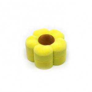 Caja de Anillo de Compromiso de Terciopelo con Forma de Flor, Romántica, Dulce y Lujosa, Marca <span class=keywords><strong>Jiesheng</strong></span>, 2 Colores - Product Image 4