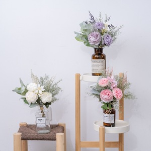 Bouquet de fleurs artificielles Yashu Lulian pour décoration murale CF01407, décoration de mariage et de maison, tissu tissé en plastique - Product Image 2