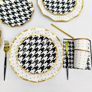 ชุดอุปกรณ์จัดงานวันเกิดธีมรถแข่ง DAMAI สีดำขาว แบบใช้แล้วทิ้ง คุณภาพพรีเมียม  ประกอบด้วย ถ้วยกระดาษ ผ้าเช็ดปาก จาน - Product Image 3