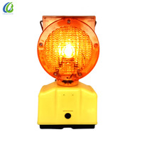 Feu de signalisation solaire à LED LB-6000 pour barricade, protection IP54, LED double face, interrupteur à verrouillage automatique personnalisé, lampe de sécurité routière