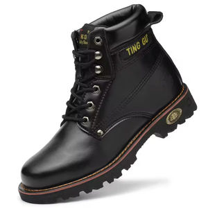 Botas Retro de Hombre de Caña Alta para Otoño e Invierno, Resistentes a las Manchas, con Cremallera y Suela Antideslizante, Calzado de Trabajo - Venta Directa de Fábrica - Product Image 2