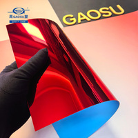 Plaque miroir PMMA rose rouge 1 mm, 1220x2440 mm, norme export, panneau miroir plastique, anti-rayures, pour décoration, vente en gros