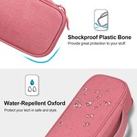 Bolsa de Viaje para Electrónicos con Logotipo Personalizado, Resistente a Impactos y al Agua, para Almacenamiento de Cargador de Laptop, Ratón, Cable USB