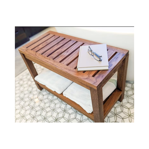 Plans de bancs de spa populaires pour la maison, plans de tabourets de <span class=keywords><strong>douche</strong></span> intérieurs, sièges de salle de bain, bancs de <span class=keywords><strong>douche</strong></span> en <span class=keywords><strong>bois</strong></span> avec étagère - Product Image 1