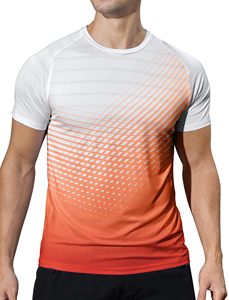 Custom Men Sports T Shirt Quick Dry Polyester Spandex Athletic Gym Running Training Short Sleeve Custom Print <b>Tee</b> F00 - Product Image 2