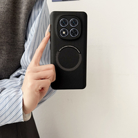Coque arrière en cuir PU avec protection magnétique pour téléphone portable Xiaomi Redmi Note 14 Pro Plus 5G (vente en gros)
