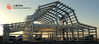 Entrepôt préfabriqué durable à construction rapide, atelier industriel stable, structure de stockage de qualité supérieure, bâtiments en structure métallique