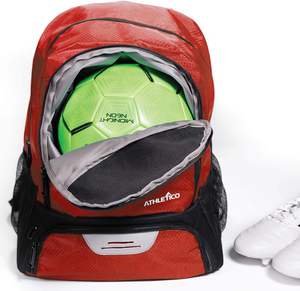 Sac de sport personnalisé Luxurg, grand sac de sport avec compartiment séparé pour ballon et chaussures, sac à dos de football et de basketball - Product Image 3