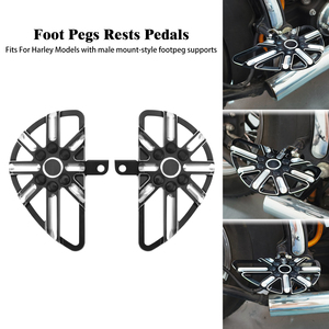 Xe Máy Hành khách chân chốt phía sau chân bàn đạp CNC cắt cho Harley Softail Touring đường trượt Sportster Dyna chất béo cậu bé - Product Image 6