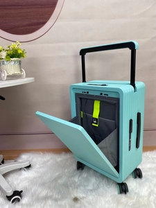 <span class=keywords><strong>Valigia</strong></span> Moderna di Grande Capacità in ABS+PC con Ruote Silenziose, Robusta e Resistente, Apertura Frontale per Donne - Product Image 3