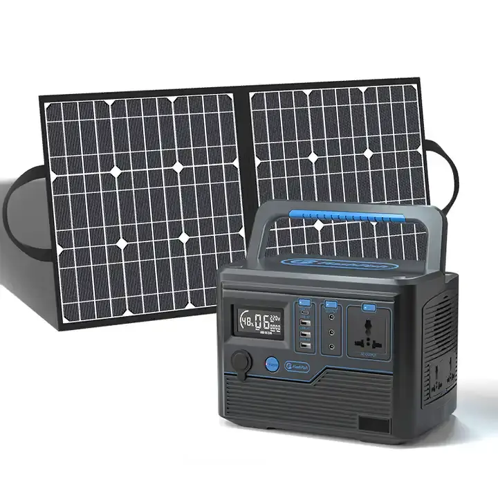 Hot Wholesale Competitive Price High Capacity Output 1000W lfp Portable Power Station Solar Generator with Solar Panels